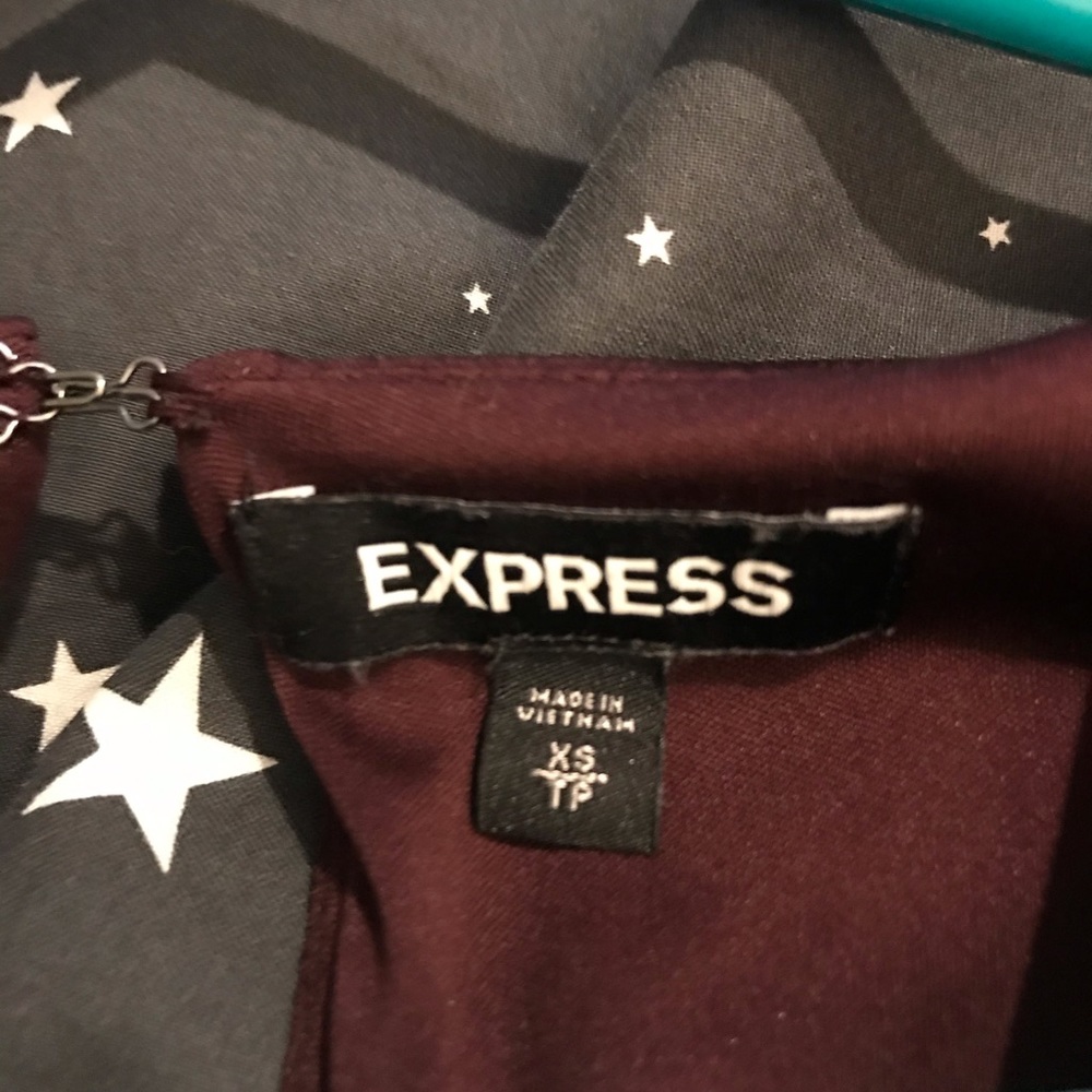 Express Maroon Dress